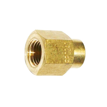 Interstate Pneumatics Brass Female Coupling Adapter 1/8 Inch X 1/4 Inch NPT Female FPC240